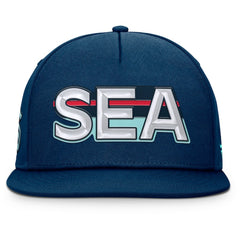 Seattle Kraken Fanatics Authentic Pro Rink Team Code Snapback Hat - Deep Sea Blue | Fanatics sale