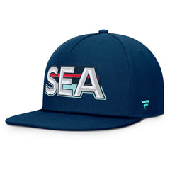 Seattle Kraken Fanatics Authentic Pro Rink Team Code Snapback Hat - Deep Sea Blue | Fanatics sale