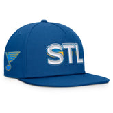 St. Louis Blues Fanatics Authentic Pro Rink Team Code Snapback Hat - Blue | Fanatics sale