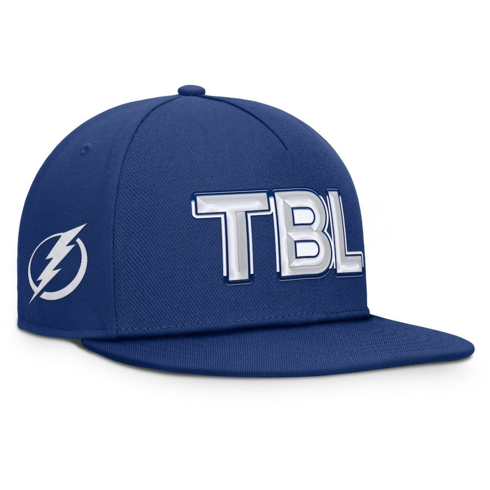 Tampa Bay Lightning Fanatics Authentic Pro Rink Team Code Snapback Hat - Blue | Fanatics near me