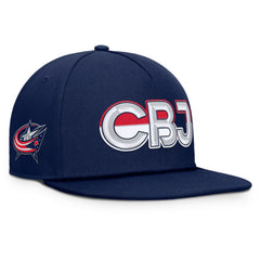 Columbus Blue Jackets Fanatics Authentic Pro Rink Team Code Snapback Hat - Navy | Fanatics online