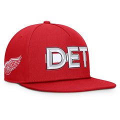 Detroit Red Wings Fanatics Authentic Pro Rink Team Code Snapback Hat - Red | Fanatics Clearance