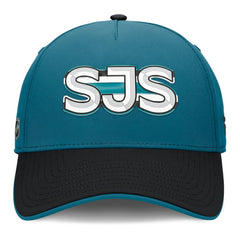 San Jose Sharks Fanatics Authentic Pro Rink Team Code Flex Hat - Teal/Black | Fanatics sale