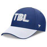 Tampa Bay Lightning Fanatics Authentic Pro Rink Team Code Flex Hat - Blue/White | Fanatics Clearance