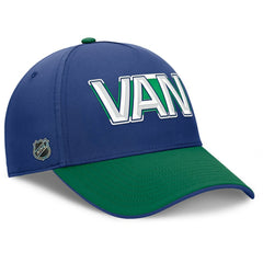 Vancouver Canucks Fanatics Authentic Pro Rink Team Code Flex Hat - Blue/Green | Fanatics Lifestyle