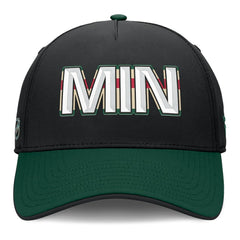 Minnesota Wild Fanatics Authentic Pro Rink Team Code Flex Hat - Black/Green | Fanatics sale
