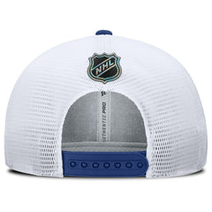 Vancouver Canucks Fanatics Authentic Pro Rink Lockup Adjustable Trucker Hat - Blue/White | Fanatics near me