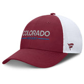 Colorado Avalanche Fanatics Authentic Pro Rink Lockup Adjustable Trucker Hat - Burgundy/White | Fanatics discount