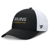 Boston Bruins Fanatics Authentic Pro Rink Lockup Adjustable Trucker Hat - Black/White | Fanatics near me