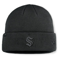 Seattle Kraken Fanatics Authentic Pro Road Cuffed Knit Hat - Black | Fanatics sale