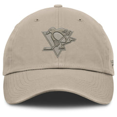 Pittsburgh Penguins Fanatics Authentic Pro Road Adjustable Hat - Tan | Fanatics online