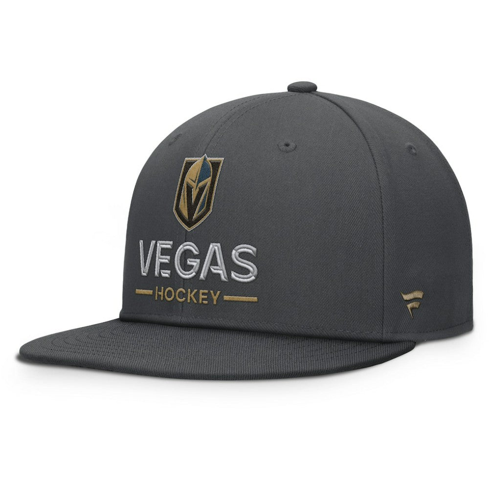 Vegas Golden Knights Fanatics Authentic Pro Rink Lockup Snapback Hat - Charcoal | Fanatics Lifestyle