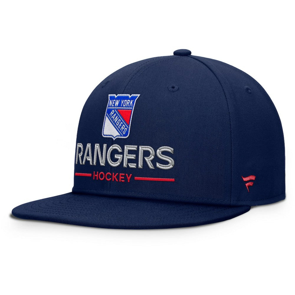 New York Rangers Fanatics Authentic Pro Rink Lockup Snapback Hat - Navy | Fanatics Lifestyle