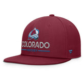 Colorado Avalanche Fanatics Authentic Pro Rink Lockup Snapback Hat - Burgundy | Fanatics near me