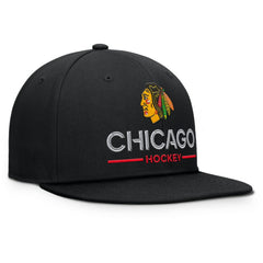 Chicago Blackhawks Fanatics Authentic Pro Rink Lockup Snapback Hat - Black | Fanatics discount