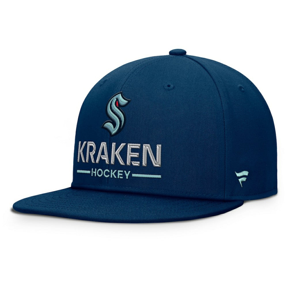 Seattle Kraken Fanatics Authentic Pro Rink Lockup Snapback Hat - Deep Sea Blue | Fanatics online