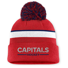 Washington Capitals Fanatics Women's Authentic Pro Rink Cuffed Knit Hat with Pom - Red | Fanatics sale