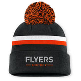 Philadelphia Flyers Fanatics Women's Authentic Pro Rink Cuffed Knit Hat with Pom - Black | Fanatics near me