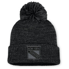 New York Rangers Fanatics Women's Authentic Pro Road Cuffed Knit Hat with Pom - Black | Fanatics discount