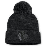 Chicago Blackhawks Fanatics Women's Authentic Pro Road Cuffed Knit Hat with Pom - Black | Fanatics on sale