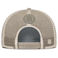 Boston Bruins Fanatics Women's Authentic Pro Road Trucker Adjustable Hat - Tan | Fanatics Clearance
