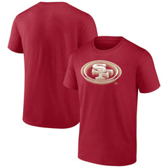 San Francisco 49ers Chrome Dimension T-Shirt - Scarlet - NFL