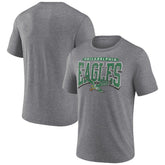 Philadelphia Eagles Warped Block Tri-Blend T-Shirt - Heather Gray - NFL