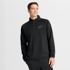 Carolina Hurricanes Fanatics Authentic Pro Tonal Rink Raglan Quarter-Zip Pullover - Black | Fanatics Clearance