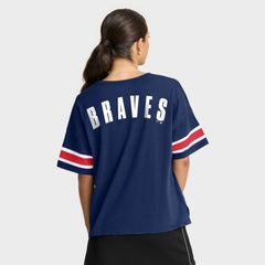 Atlanta Braves Fanatics Women's Curl Route T-Shirt Sale