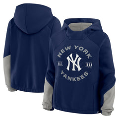 New York Yankees Fanatics Women's Oversized Time to Win Pullover Hoodie Discount