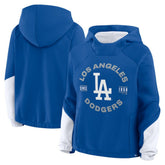 Los Angeles Dodgers Fanatics Women's Oversized Time to Win Pullover Hoodie Outlet
