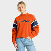 Houston Astros Fanatics Women's Oversized Toss Sweep Raglan Pullover Sweatshirt Near Me