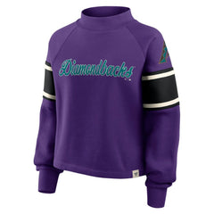 Arizona Diamondbacks Fanatics Women's Oversized Toss Sweep Raglan Pullover Sweatshirt Sale