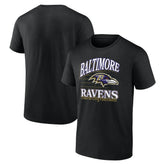 Baltimore Ravens Retro Gridiron T-Shirt - Black - NFL