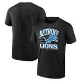 Detroit Lions Retro Gridiron T-Shirt - Black - NFL