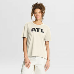 Atlanta Falcons Women's Dove Legacy T-Shirt - Cream - Fanatics