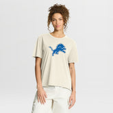Detroit Lions Women's Dove Legacy T-Shirt - Cream - Fanatics