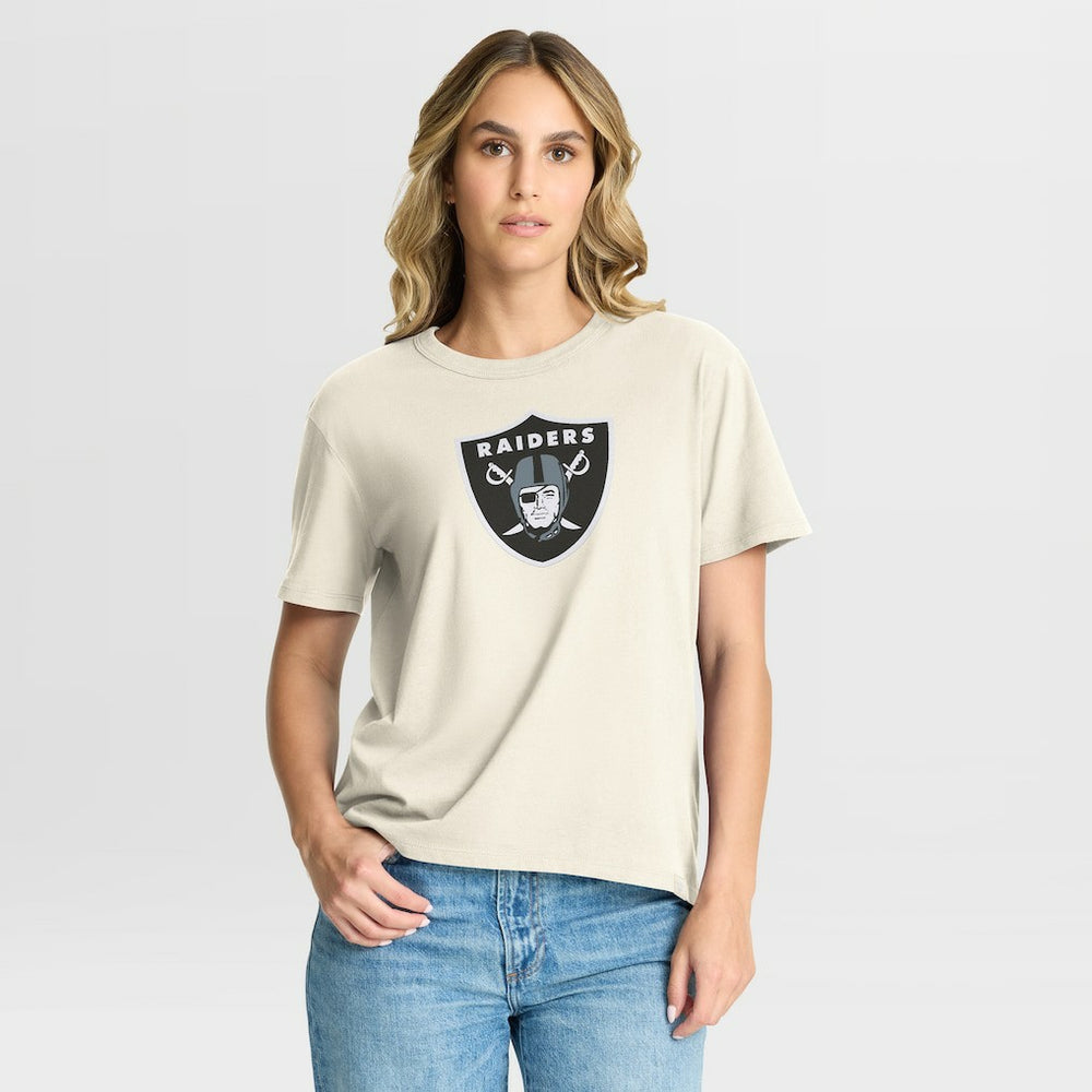 Las Vegas Raiders Women's Dove Legacy T-Shirt - Cream - Fanatics