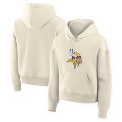 Minnesota Vikings Women's Dove Legacy Pullover Hoodie - Cream - Fanatics