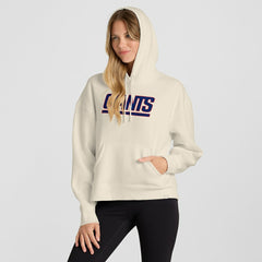 New York Giants Women's Dove Legacy Pullover Hoodie - Cream - Fanatics