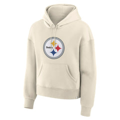 Pittsburgh Steelers Women's Dove Legacy Pullover Hoodie - Cream - Fanatics