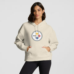 Pittsburgh Steelers Women's Dove Legacy Pullover Hoodie - Cream - Fanatics