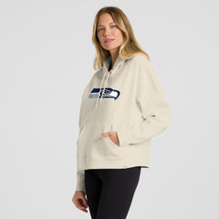 Seattle Seahawks Women's Dove Legacy Pullover Hoodie - Cream - Fanatics