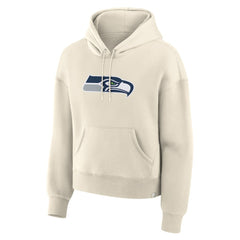 Seattle Seahawks Women's Dove Legacy Pullover Hoodie - Cream - Fanatics