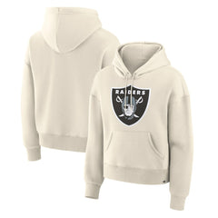 Las Vegas Raiders Women's Dove Legacy Pullover Hoodie - Cream - Fanatics