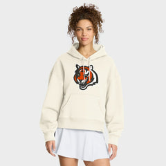 Cincinnati Bengals Women's Dove Legacy Pullover Hoodie - Cream - Fanatics