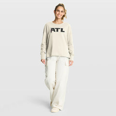 Atlanta Falcons Women's Dove Legacy Long Sleeve T-Shirt - Cream - Fanatics
