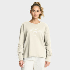 Carolina Panthers Women's Dove Legacy Long Sleeve T-Shirt - Cream - Fanatics