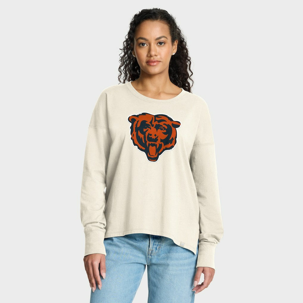 Chicago Bears Women's Dove Legacy Long Sleeve T-Shirt - Cream - Fanatics