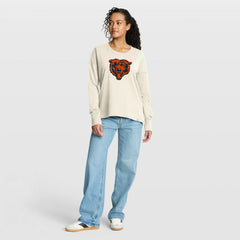 Chicago Bears Women's Dove Legacy Long Sleeve T-Shirt - Cream - Fanatics